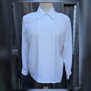 Vintage 1980’s Yves St. Clair Petites Blouse with Unique Detailing - Large XL